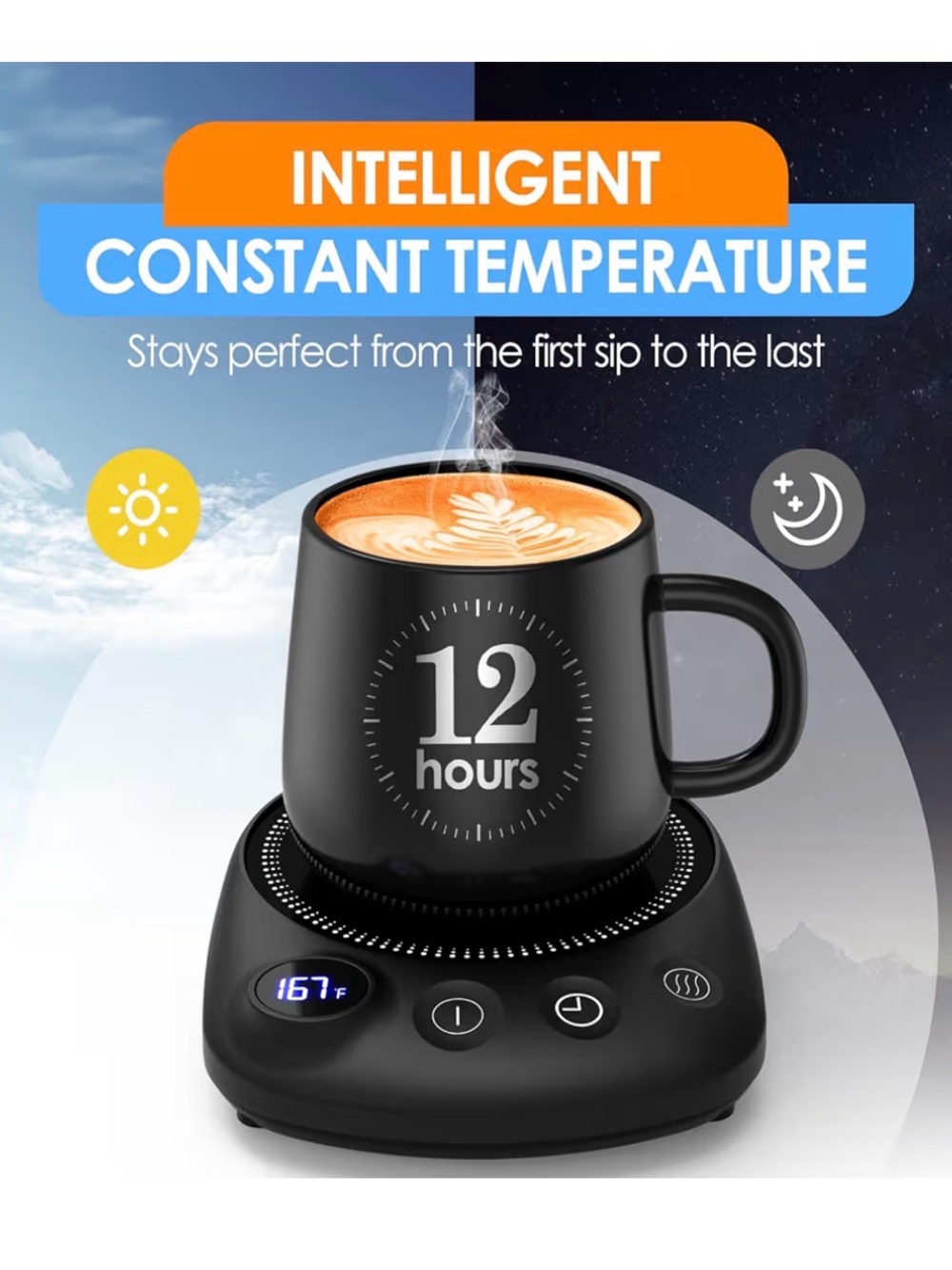 KitchekShop Coffee Mug Warmer - Fastest Heating Coffee Cup Warmer